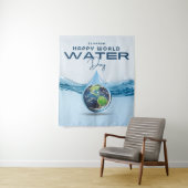 Tenture Journée mondiale de l'eau (En situation)