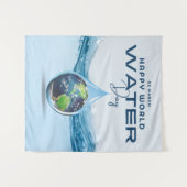 Tenture Journée mondiale de l'eau (Devant (Horizontal))