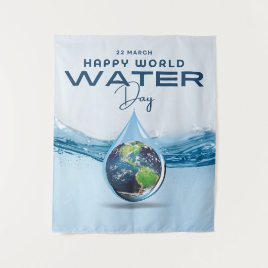 Tenture Journée mondiale de l'eau (Devant)