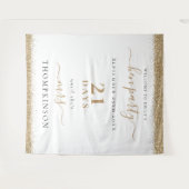 Tenture Jours de paillettes dorées jusqu'à la fête de mari (Devant (Horizontal))