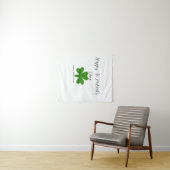 Tenture Joyeuse fête de la Saint-Patrick trèfle vert nom (En situation (horizontale))