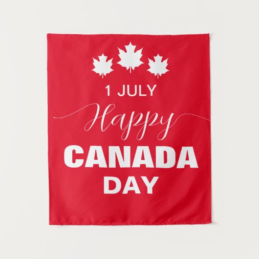 Tenture Joyeuse fête du Canada Contexte (Devant)