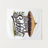 Tenture Joyeuse fête juive Sukkot Hanoukka (Devant (Horizontal))