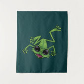 Tenture Joyeuse grenouille verte (Devant)