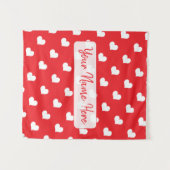 Tenture Joyeuse Saint-Valentin Moderne Motif d'Amour (Devant (Horizontal))