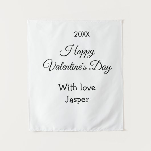 Tenture Joyeuse Saint-Valentin nom amour simple année styl (Devant)