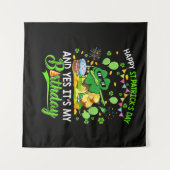 Tenture Joyeuse St Patrick et shamrock d'anniversaire (Devant (Horizontal))