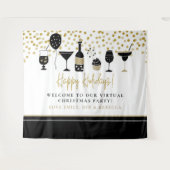 Tenture Joyeuses fêtes Noms d'Arrière - plans de fête virt (Devant (Horizontal))
