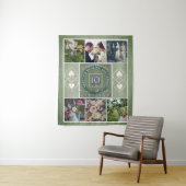 Tenture "Joyeux 10e Anniversaire"6 photos Couleur étain (En situation)