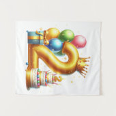 Tenture Joyeux 2ème anniversaire (Devant (Horizontal))