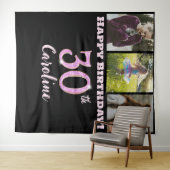 Tenture Joyeux 30e anniversaire fête, Parties scintillant (En situation (horizontale))