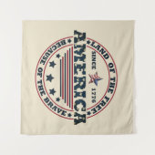 Tenture Joyeux 4 juillet (Devant (Horizontal))