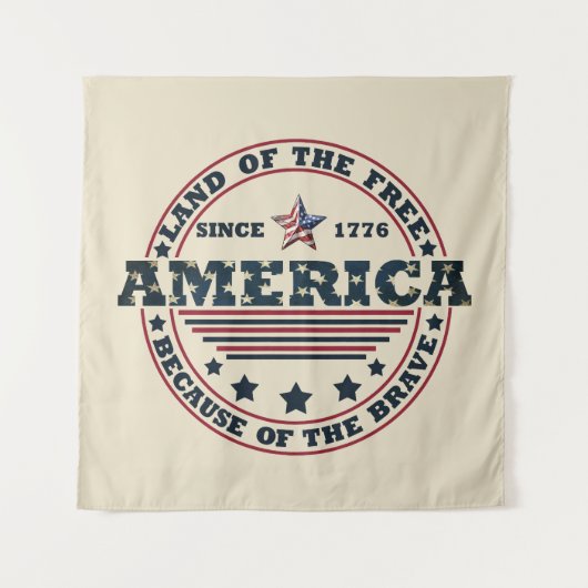 Tenture Joyeux 4 juillet (Devant)