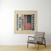Tenture Joyeux 4 juillet jour de l'indépendance (En situation (horizontale))
