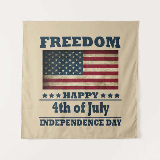 Tenture Joyeux 4 juillet jour de l'indépendance (Devant)