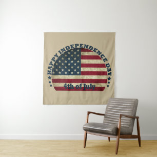 Tenture Joyeux 4 juillet jour de l'indépendance