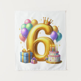 Tenture Joyeux 6e Anniversaire