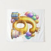 Tenture Joyeux 6e Anniversaire (Devant (Horizontal))