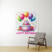 Tenture Joyeux Anniversaire (En situation)