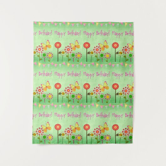 Tenture Joyeux Anniversaire (Devant)