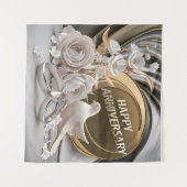 Tenture Joyeux Anniversaire de Mariage  (Devant (Horizontal))