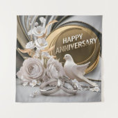 Tenture Joyeux Anniversaire de Mariage  (Devant)