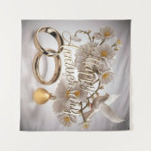 Tenture Joyeux Anniversaire de Mariage (Devant (Horizontal))