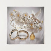 Tenture Joyeux Anniversaire de Mariage (Devant)