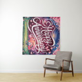 Tenture Joyeux Anniversaire de Mariage (En situation (horizontale))