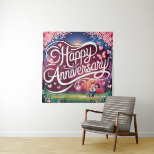 Tenture Joyeux Anniversaire de Mariage