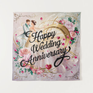 Tenture Joyeux Anniversaire de Mariage Murale #7