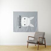 Tenture Joyeux Anniversaire de Petit Lapin Mignon (En situation (horizontale))