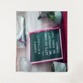 Tenture Joyeux Anniversaire! Drôle de mauvais garnement (Devant)