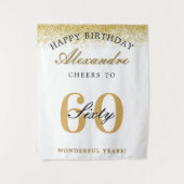 Tenture Joyeux Anniversaire, Félicitations pour 60 Ans de (Devant)