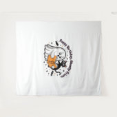 Tenture Joyeux anniversaire Ghost Cat PNG - Éffrayant Cute (Devant (Horizontal))