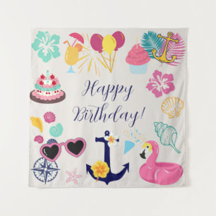Tenture Joyeux Anniversaire Marin Mignon