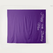 Tenture Joyeux anniversaire personnalisé (Devant (Horizontal))