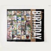 Tenture Joyeux Anniversaire personnalisé à... 30 ans Colla (Devant (Horizontal))