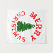 TENTURE JOYEUX ARBRE DE NOËL (Devant (Horizontal))