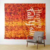 Tenture Joyeux Automne à tous Fond de fête pour feuilles d (En situation (horizontale))