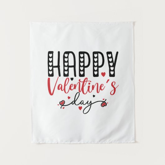 Tenture Joyeux cadeau Couple Saint-Valentin (Devant)