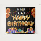 Tenture Joyeux cadre d'anniversaire (Devant (Horizontal))