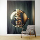 Tenture Joyeux cadre d'anniversaire (En situation)