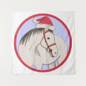 Tenture Joyeux Cheval de Noël (Devant)