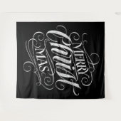Tenture Joyeux CHRISTmas Jeu de Chalk (Devant (Horizontal))