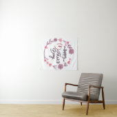 Tenture Joyeux Coeurs de la Fête des Mères Bouquet de cour (En situation (horizontale))