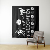 Tenture Joyeux décor éffrayant Halloween (En situation)