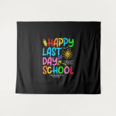 Tenture Joyeux Dernier Jour D'école Lunettes de soleil D'é (Devant (Horizontal))