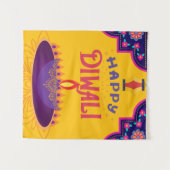 Tenture Joyeux Diwali - Beaux Designs Diwali Vibrants (Devant (Horizontal))