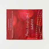 Tenture Joyeux fond de la Saint-Valentin (Devant (Horizontal))
